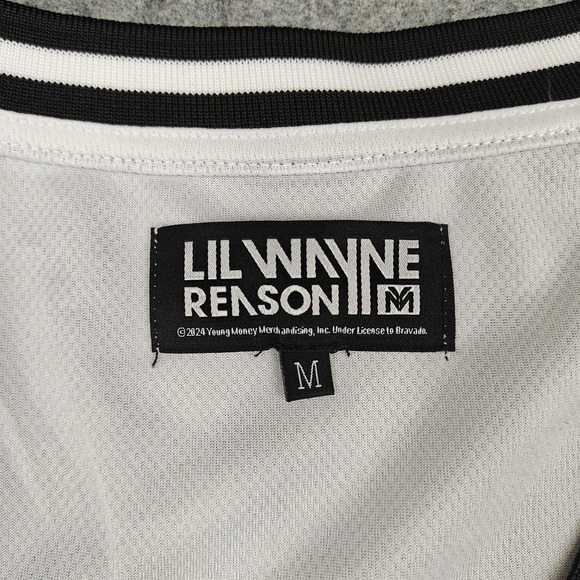 Lil Wayne Young Money Basketball Jersey Mens Medium White Reason Brand RLW-17 - Picture 4 of 9